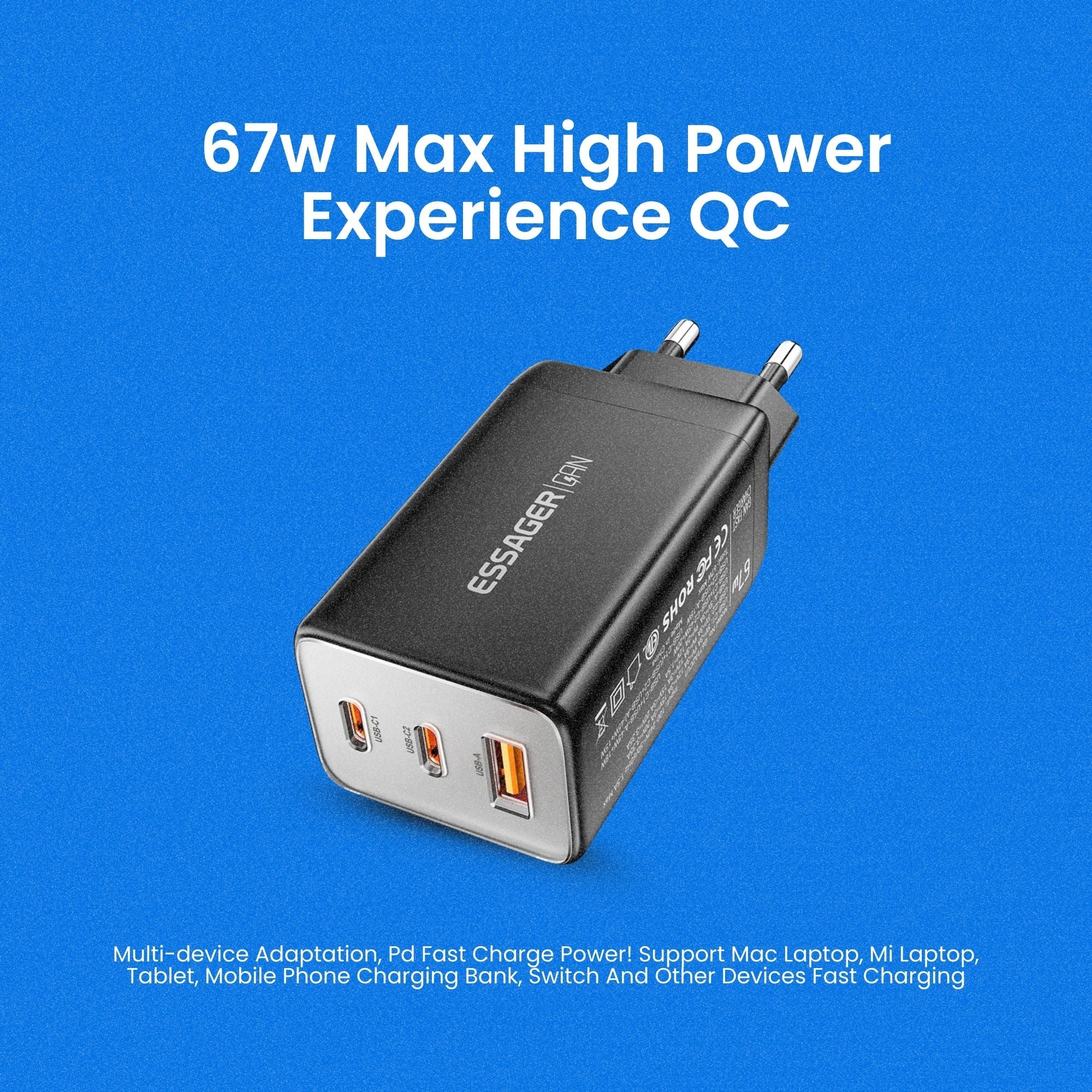 ChargeMate 67W GaN Travel