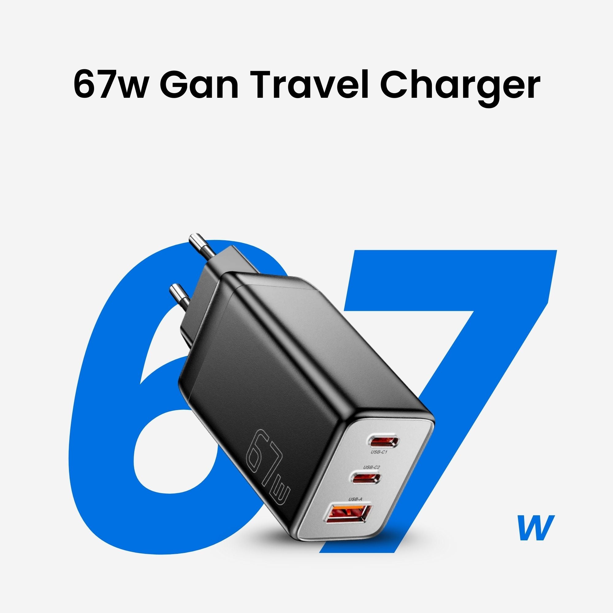 ChargeMate 67W GaN Travel
